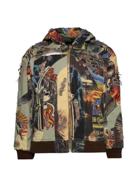 Who Decides War Vintage zip-up jacket Neutrals 1131420030FW25