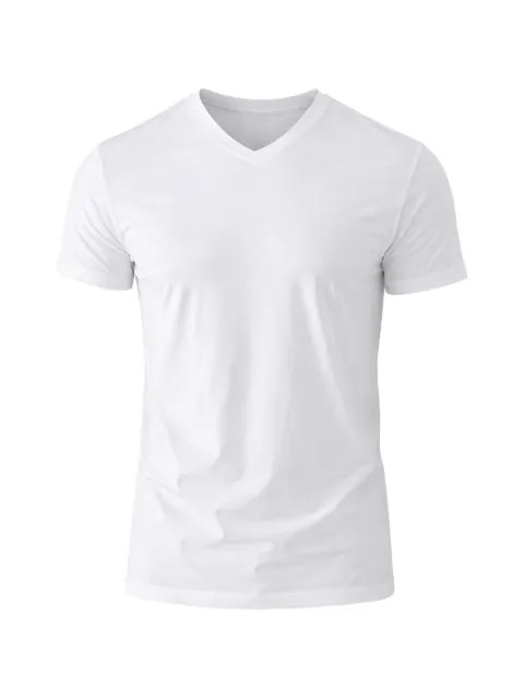 PATRICK ASSARAF V-neck T-shirt White 99A08VN100