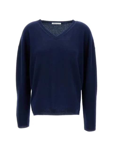 M.S.M. ribbed-hem V-neck sweater Blue V7130005