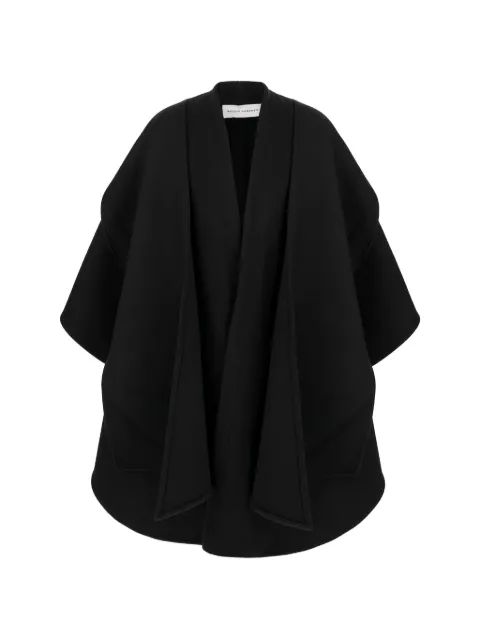 Niccolò Pasqualetti black cape Black NP08C008