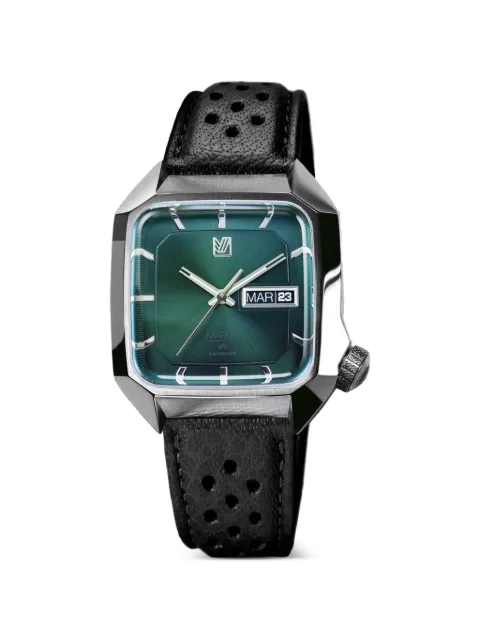 MARCH LA.B AM2 Electric Forest 39mm perforated-strap watch Green AM2EFTBP01