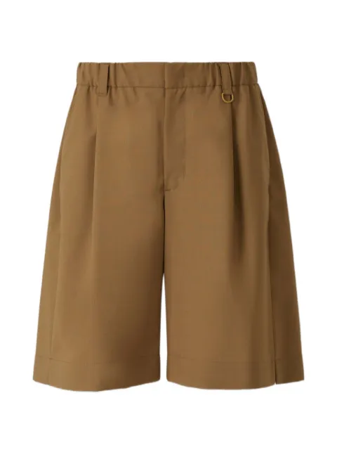 Laminar elastic waist bermuda shorts Brown PT00069UL12847