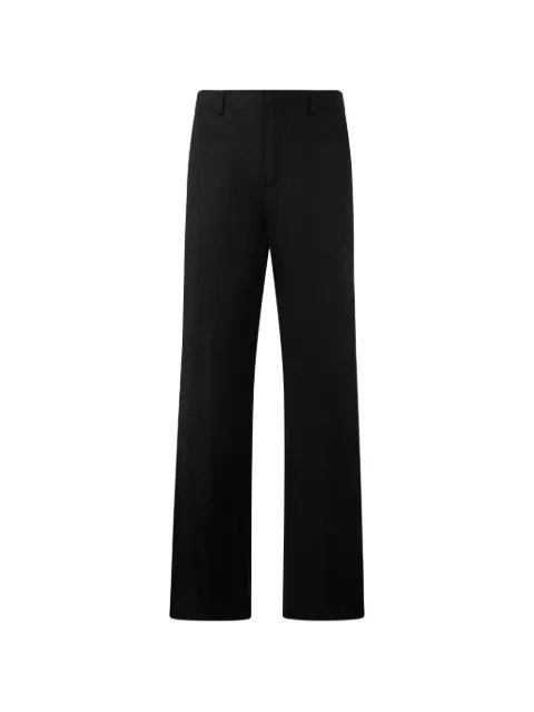 Philipp Plein wide-leg logo-plaque trousers Black PAFCMRT1711PTE003N
