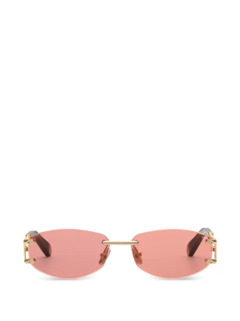 Philipp Plein Eyewear sleek oval-lenses sunglasses Gold PAFAMES0311PXV037N