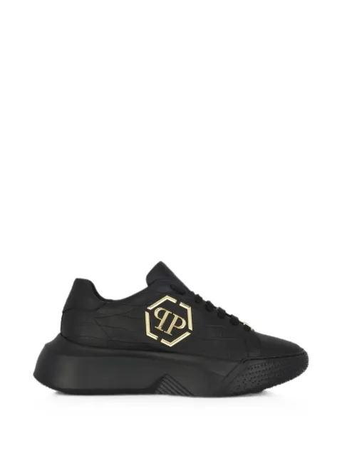 Philipp Plein Crocco Godzilla Runner sneakers Black UAFSUSC1087PLE010N