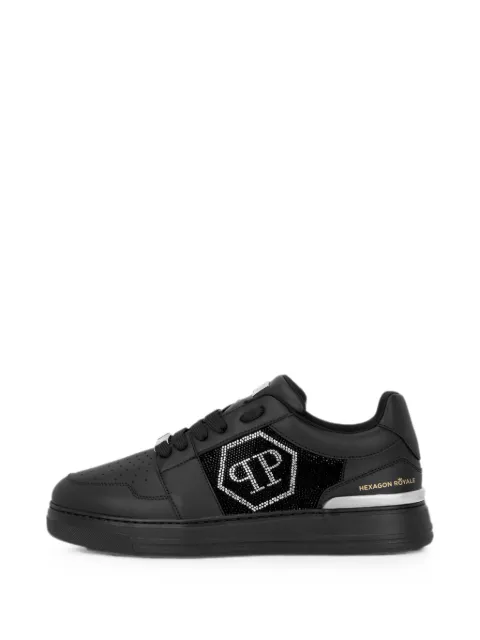 Philipp Plein lo-top sneakers Crystal Hexagon Black UAFSUSC1086PLE022N