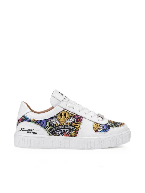 Philipp Plein Mirror Smile graphic-print sneakers White UAFSUSC1077PLE010N
