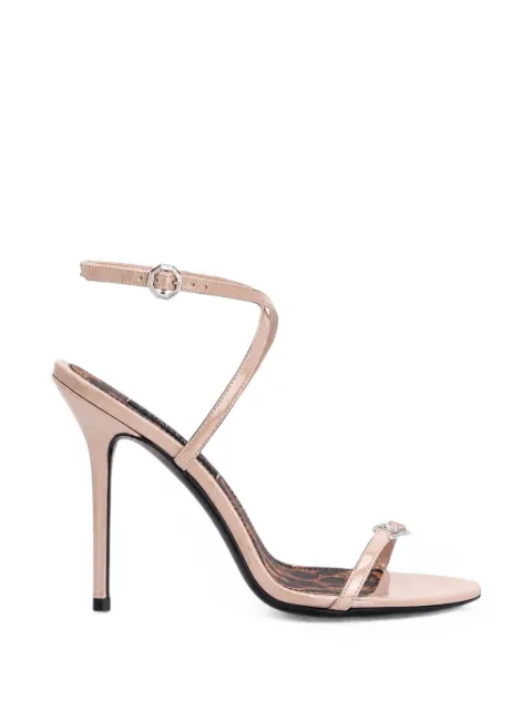 Philipp Plein patent-leather high-heels sandals 11 Neutrals FAFSWSA0793PLE010N