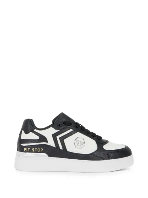 Philipp Plein low-top Pit-$top deer leather Black FAFSUSC1007PLE010N