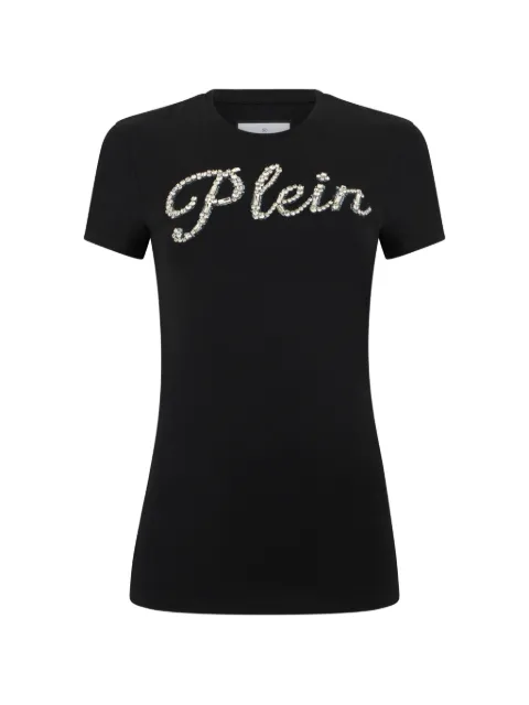 Philipp Plein Signature crystal-embellished T-shirt Black FAFCWTK3993PJY002N