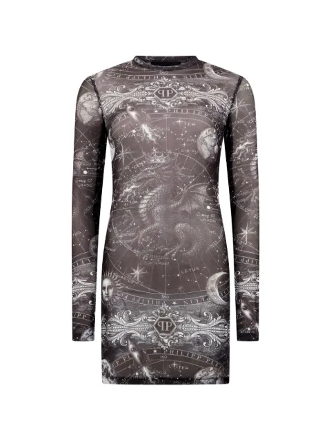 Philipp Plein tulle mini dress Black FAFCWRG3632PTE067N