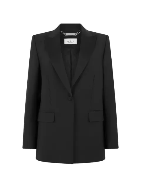 Philipp Plein boyfriend's fit blazer Baroque Skull Black FAFCWRF0823PTE022N