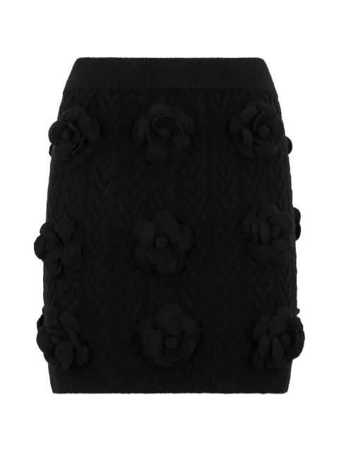 Philipp Plein floral-detail mini skirt Black FAFCWKV0102PKN002N