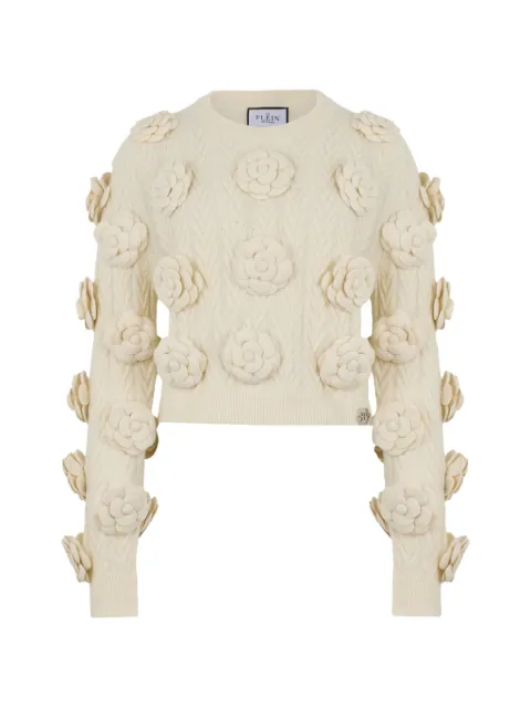 Philipp Plein round-neck pullover roses Neutrals FAFCWKO0683PKN002N