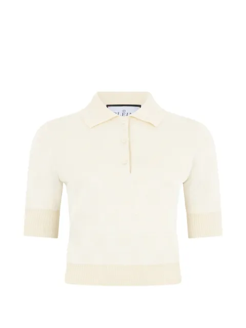 Philipp Plein jacquard-monogram polo top Neutrals FAFCWKK0325PTE076N