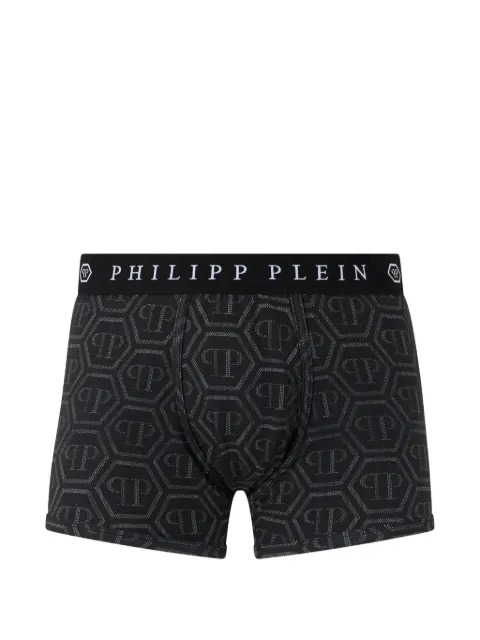 Philipp Plein Monogram-print boxers Black FAFCMUY0520PTE003N