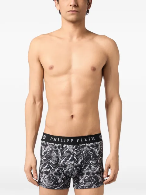 Philipp Plein Baby Dragon swirl-print boxers Black FAFCMUY0516PTE003N