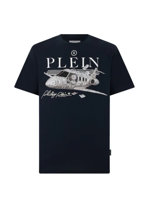 Philipp Plein round-neck T-shirt Blue FAFCMTK9135PJY002N