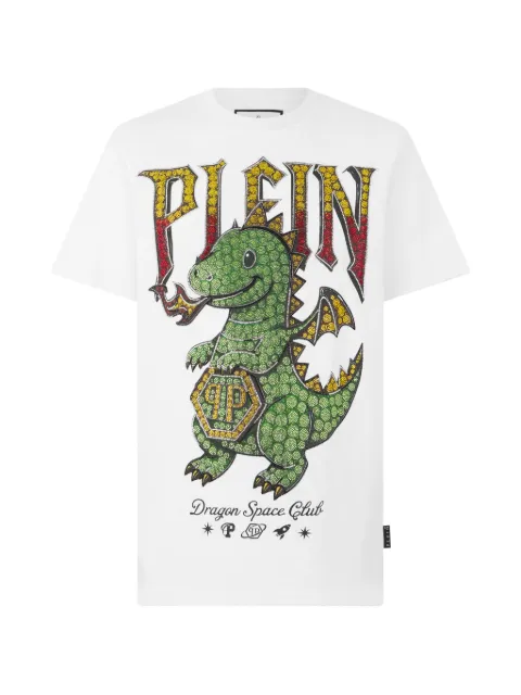 Philipp Plein Dragon Stones t-shirt White FAFCMTK9106PJY002N
