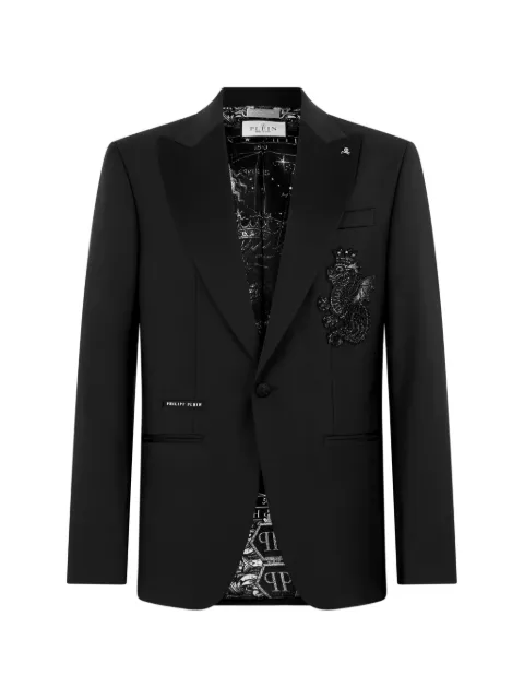 Philipp Plein Dragon beaded blazer Black FAFCMRF2195PTE022N
