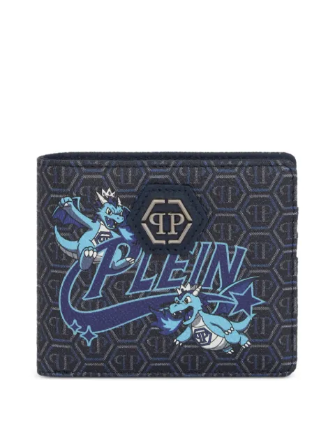 Philipp Plein dragon-monogram wallet Black FAFAMVG0556PLE010N