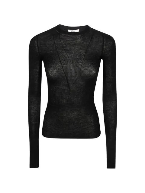 Haikure Joan long-sleeved top Black HEW07099MC074PX