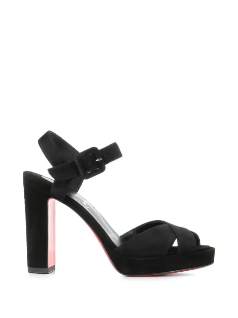 Christian Louboutin criss-cross heeled sandals Black CORA100