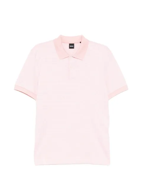 BOSS cotton polo shirt Pink 50555172