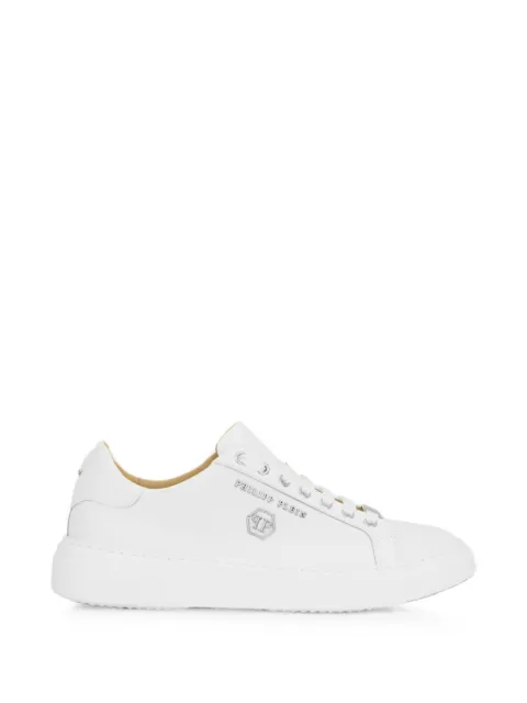 Philipp Plein leather lo-top sneakers Hexagon White UAFSUSC1085PLE010N