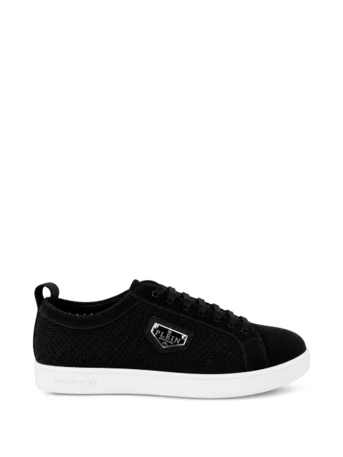 Philipp Plein perforated suede low-top sneakers Black UAFSMSC4117PLE009N