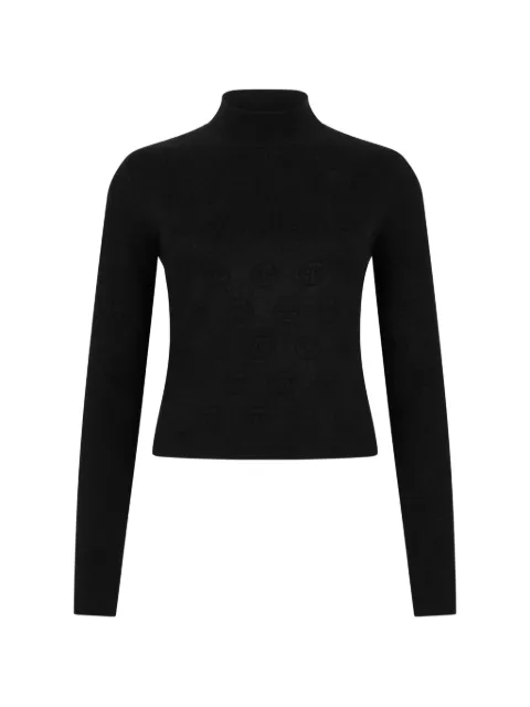 Philipp Plein long-sleeve sweater Black FAFCWKK0327PTE076N