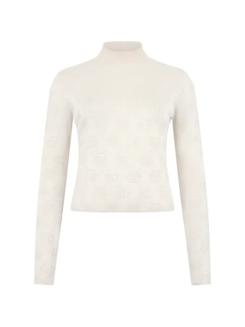 Philipp Plein Monogram turtleneck sweater Neutrals FAFCWKK0327PTE076N