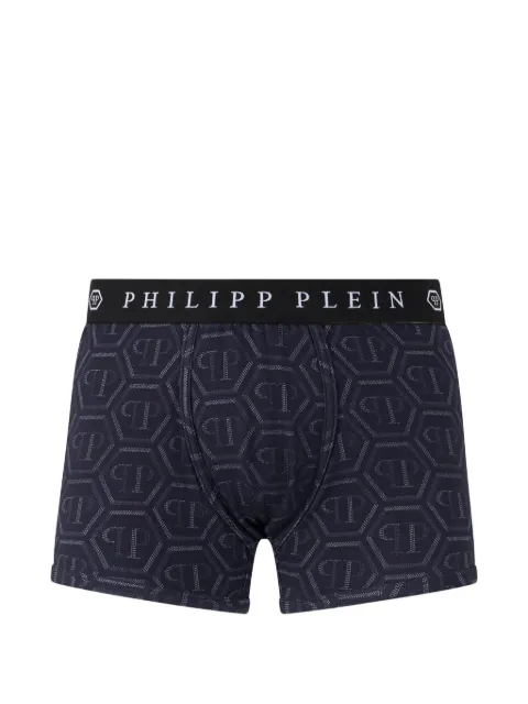Philipp Plein monogram-print boxers Blue FAFCMUY0520PTE003N