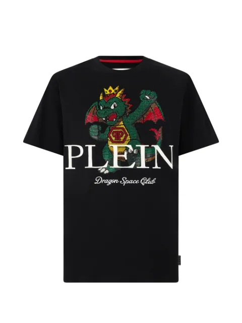 Philipp Plein Plein Dragon Stones T-shirt Black FAFCMTK9152PJY002N