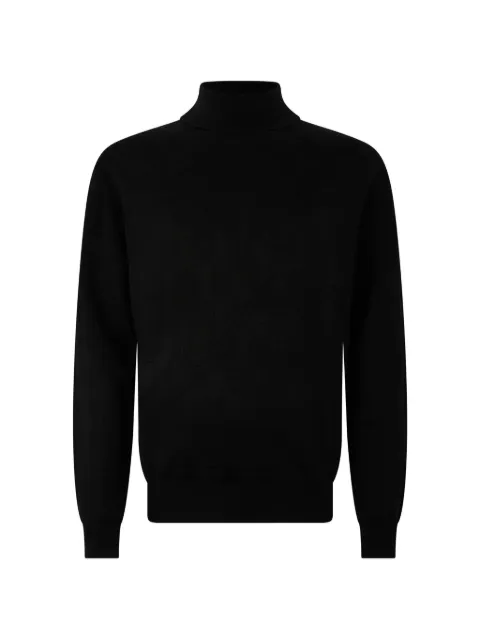 Philipp Plein monogram-jacquard turtleneck sweater Black FAFCMKK0345PTE076N
