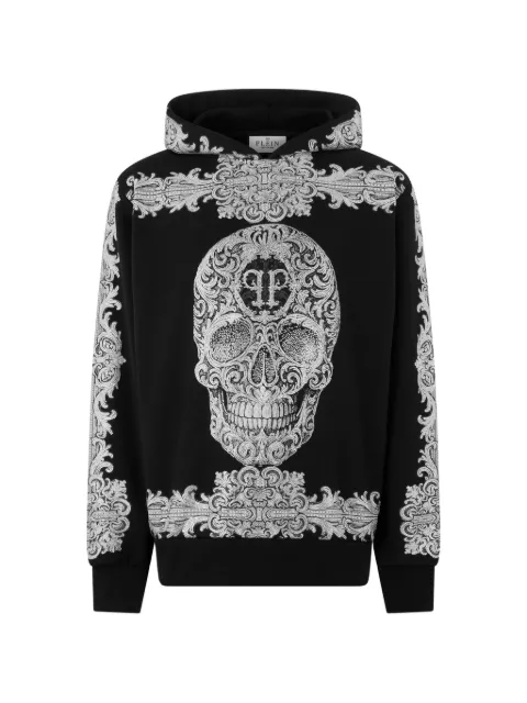 Philipp Plein Baroque Skull hoodie Black FAFCMJB4014PTE180N
