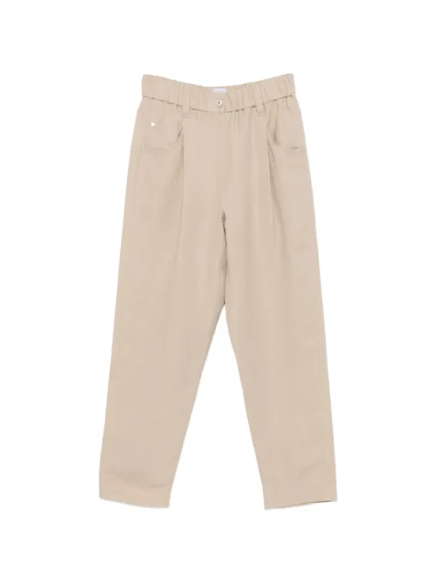 Brunello Cucinelli elastic-waist trousers Neutrals MH126P9148C9195