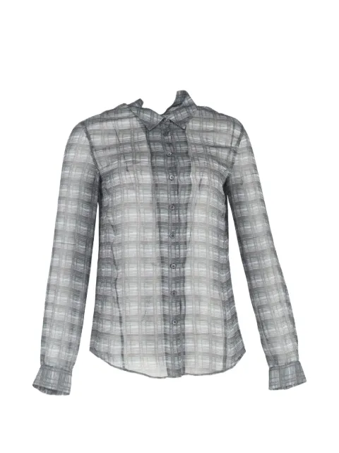 Theory checked shirt Grey RFCPUGBCL671291W