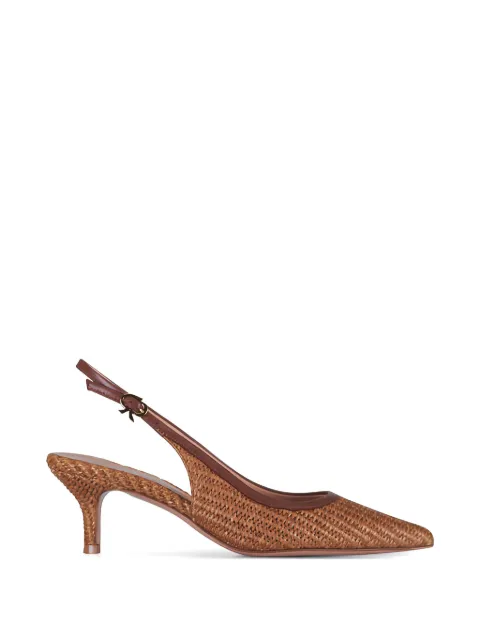 Gianvito Rossi Mincora leather pumps Brown G550955RICMBNCUC