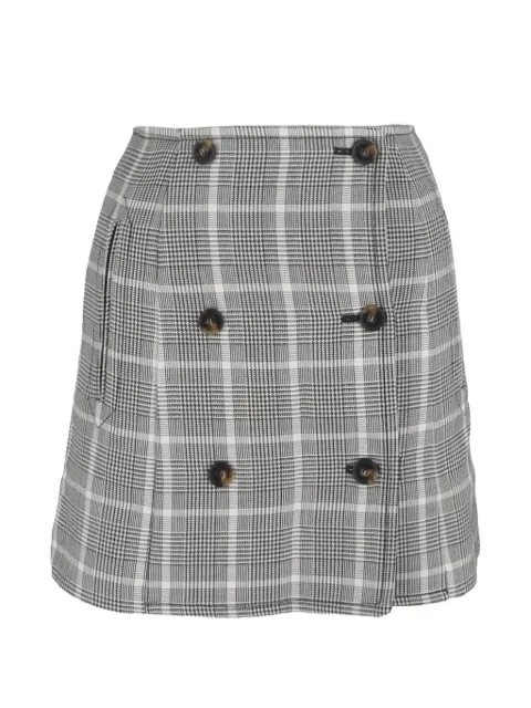 Stella McCartney Pre-Owned Alexandra plaid-check mini skirt White RFCPUGBCL678826W