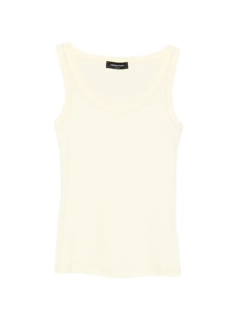 Fabiana Filippi scoop-neck tank top Yellow JED266F6020000L896