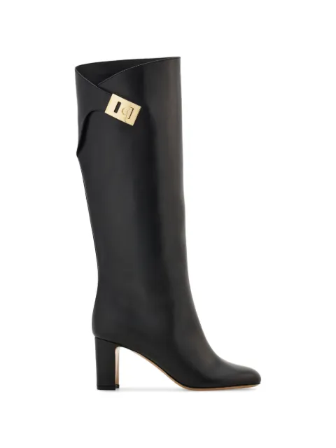 Ferragamo Hug buckle boots Black 784996