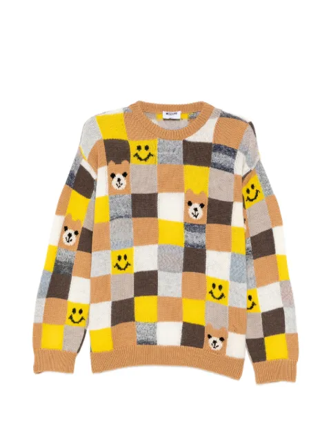 Moschino checked sweater Brown A0916