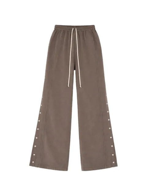 Rick Owens DRKSHDW Pusher drawstring-waist track pants Brown DS01F4336F