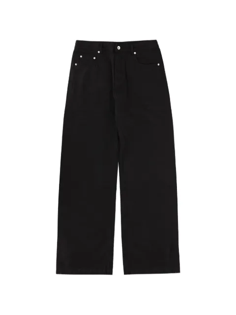 Rick Owens DRKSHDW button-fastening cotton jeans Black DU01F4351CVS
