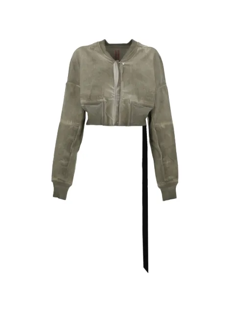 Rick Owens DRKSHDW Flight cropped jacket Green DS01F4721DSN