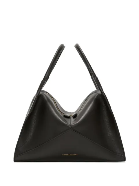 Victoria Beckham plié leather tote bag Black B126AAC007198A