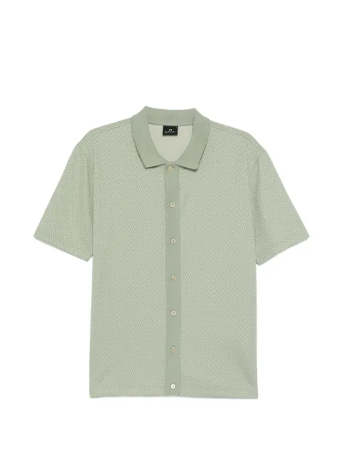 PS Paul Smith knitted button shirt Green M2R787YV22625