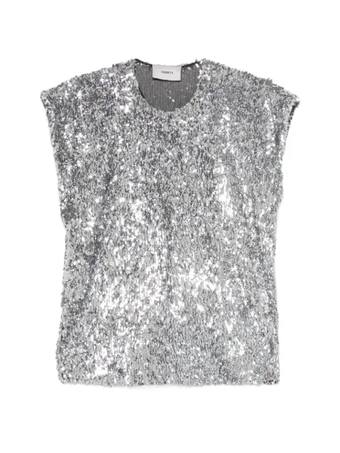 Coperni sequined top Silver COPT115F3063