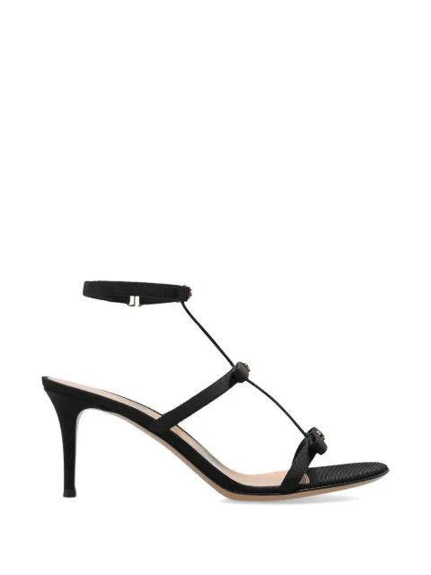 Gianvito Rossi Malou grossgrain buckle sandals Black G3274370RICGTNERO